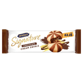 McVitie’s Signature Chocolate Cream Swirls 142g (BBF 27/09/26)