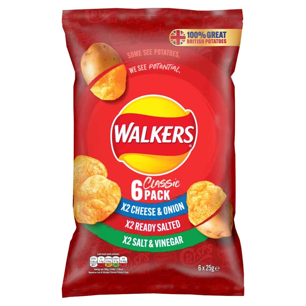Walkers Classic 6 x 25g - The Pantry Expat Food & Beverage