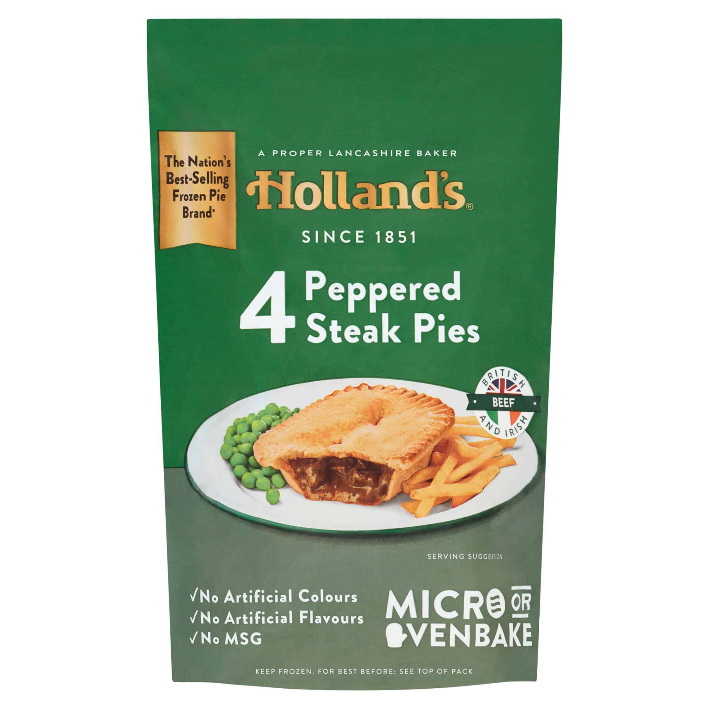 Hollands Peppered Steak Pies 165g X 4 The Pantry Expat Food And Beverage 